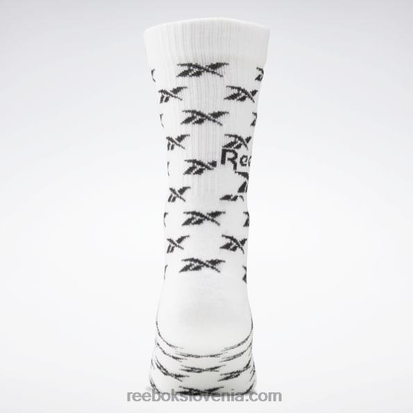 Reebok klasične preklopne nogavice crew 3 pari R22JR1003 bela