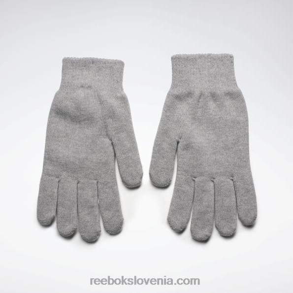 Reebok športne rokavice z logotipom R22JR1020 srednje siva vresa
