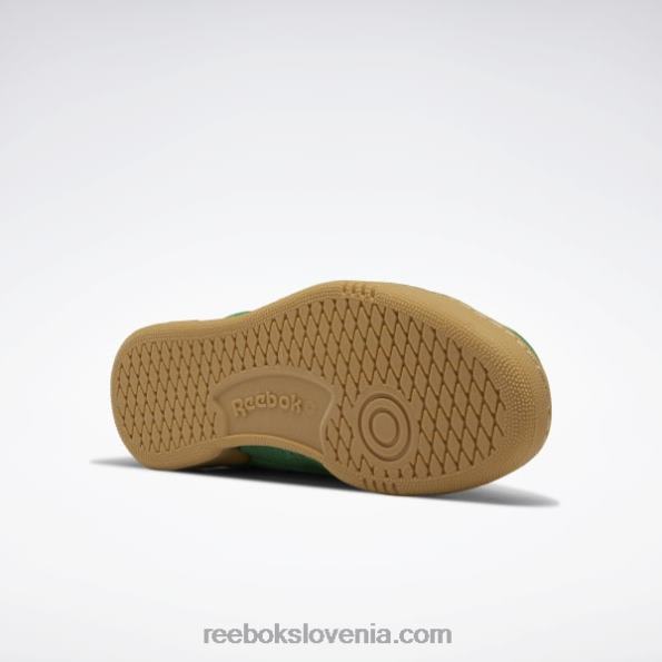 Reebok club c 85 terenski čevlji R22JR334 glen zelena/vektor rdeča/reebok gumijasta guma-04