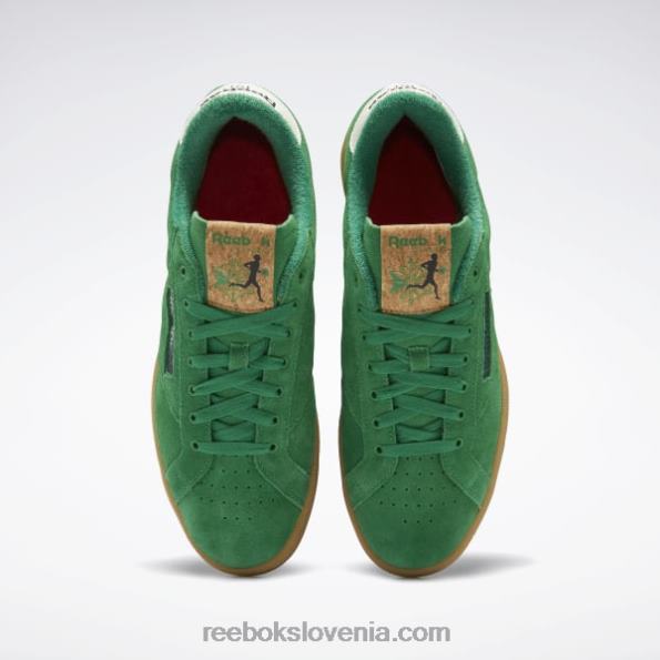 Reebok club c 85 terenski čevlji R22JR334 glen zelena/vektor rdeča/reebok gumijasta guma-04