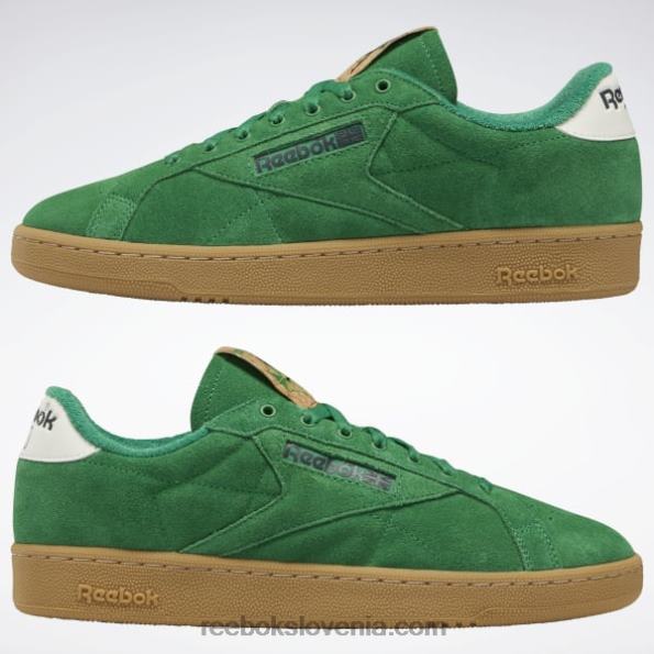 Reebok club c 85 terenski čevlji R22JR334 glen zelena/vektor rdeča/reebok gumijasta guma-04