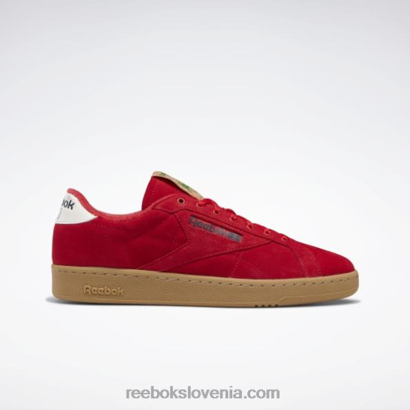 Reebok club c 85 terenski čevlji R22JR463 vektor rdeča/glen zelena/reebok gumijasta guma-04