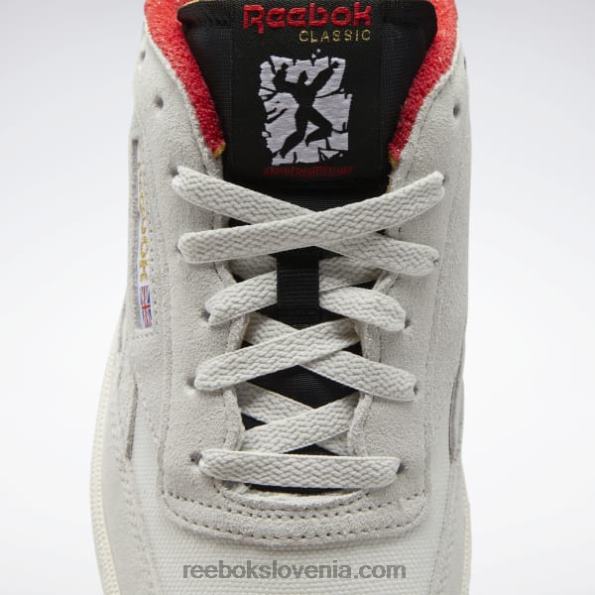 Reebok club c revenge čevlji R22JR354 čisto siva 1/črna/zelena