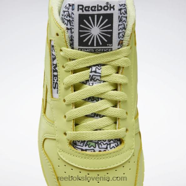 Reebok eames klasični usnjeni čevlji R22JR544 cool aloe/core black