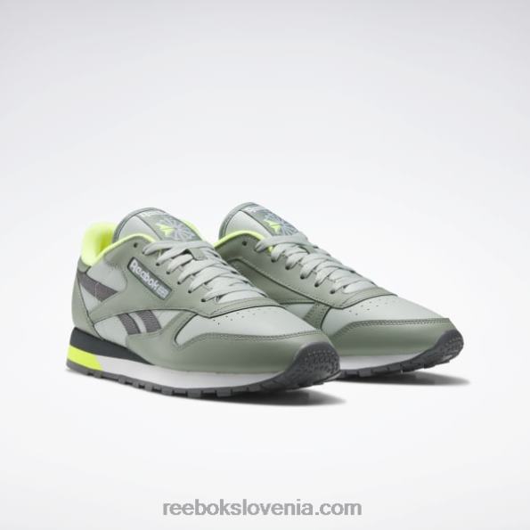 Reebok klasični usnjeni čevlji R22JR123 harmonija zelena/morski sprej/čista siva 7