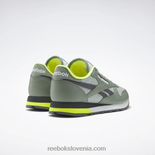 Reebok klasični usnjeni čevlji R22JR123 harmonija zelena/morski sprej/čista siva 7