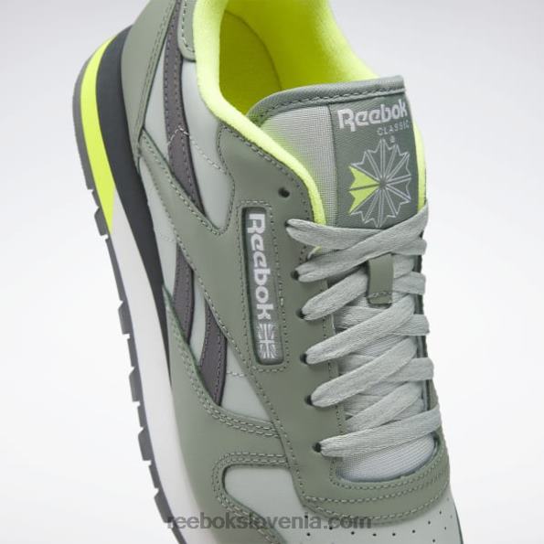 Reebok klasični usnjeni čevlji R22JR123 harmonija zelena/morski sprej/čista siva 7