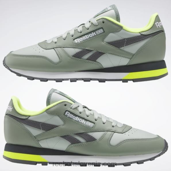 Reebok klasični usnjeni čevlji R22JR123 harmonija zelena/morski sprej/čista siva 7