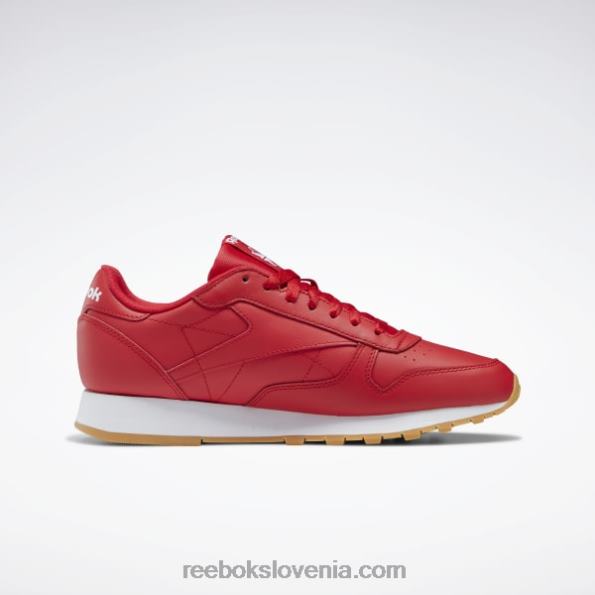 Reebok klasični usnjeni čevlji R22JR126 vektor rdeča/ftwr bela/reebok gume-03