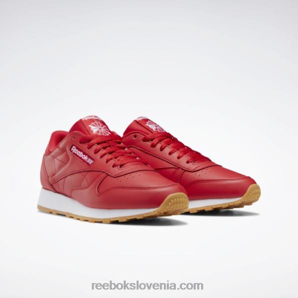 Reebok klasični usnjeni čevlji R22JR126 vektor rdeča/ftwr bela/reebok gume-03