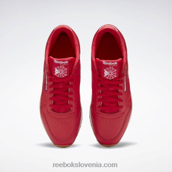 Reebok klasični usnjeni čevlji R22JR126 vektor rdeča/ftwr bela/reebok gume-03