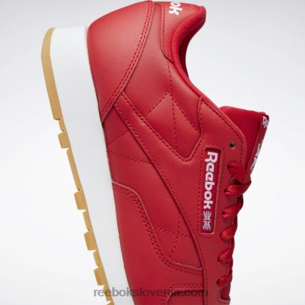 Reebok klasični usnjeni čevlji R22JR126 vektor rdeča/ftwr bela/reebok gume-03