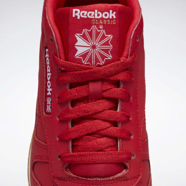 Reebok klasični usnjeni čevlji R22JR126 vektor rdeča/ftwr bela/reebok gume-03