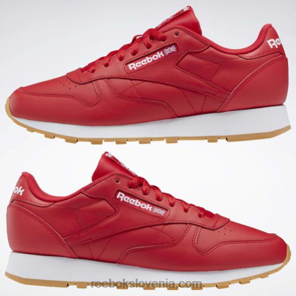 Reebok klasični usnjeni čevlji R22JR126 vektor rdeča/ftwr bela/reebok gume-03
