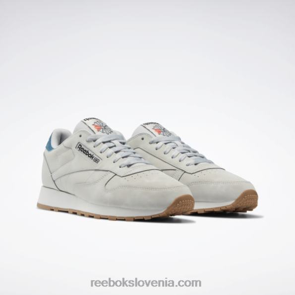 Reebok klasični usnjeni čevlji R22JR135 čisto siva 2/čisto siva 1/jekleno modra s23-r