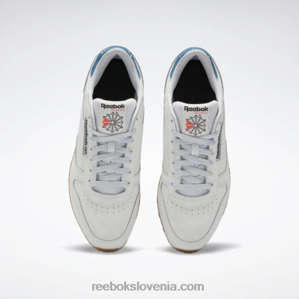 Reebok klasični usnjeni čevlji R22JR135 čisto siva 2/čisto siva 1/jekleno modra s23-r