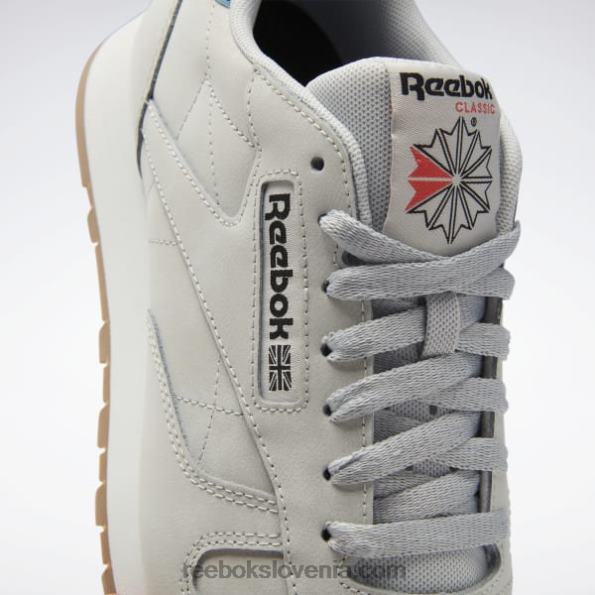 Reebok klasični usnjeni čevlji R22JR135 čisto siva 2/čisto siva 1/jekleno modra s23-r