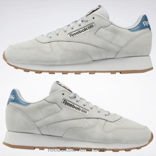 Reebok klasični usnjeni čevlji R22JR135 čisto siva 2/čisto siva 1/jekleno modra s23-r