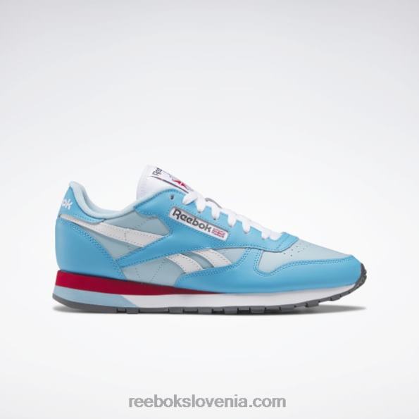 Reebok klasični usnjeni čevlji R22JR201 sijoča ​​aqua/modra biserna/ftwr bela