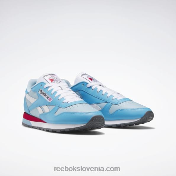 Reebok klasični usnjeni čevlji R22JR201 sijoča ​​aqua/modra biserna/ftwr bela
