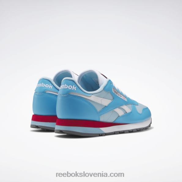 Reebok klasični usnjeni čevlji R22JR201 sijoča ​​aqua/modra biserna/ftwr bela