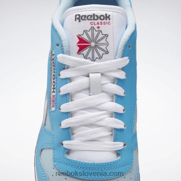 Reebok klasični usnjeni čevlji R22JR201 sijoča ​​aqua/modra biserna/ftwr bela