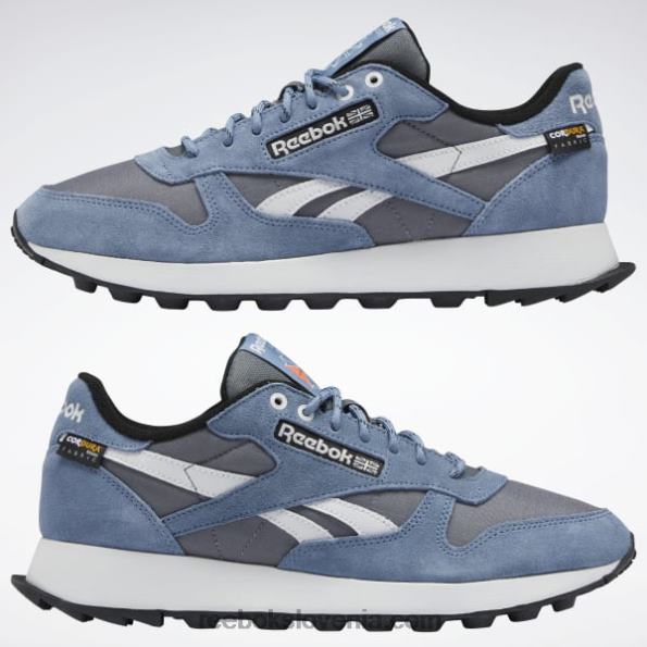 Reebok klasični usnjeni čevlji R22JR39 hladno siva 6/modra skrilavec/jedro črna