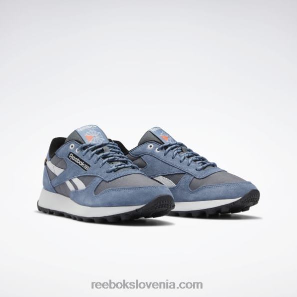 Reebok klasični usnjeni čevlji R22JR39 hladno siva 6/modra skrilavec/jedro črna