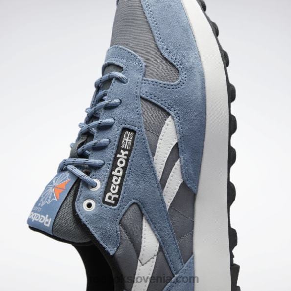 Reebok klasični usnjeni čevlji R22JR39 hladno siva 6/modra skrilavec/jedro črna