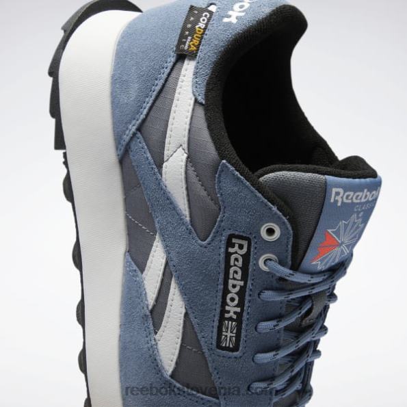 Reebok klasični usnjeni čevlji R22JR39 hladno siva 6/modra skrilavec/jedro črna