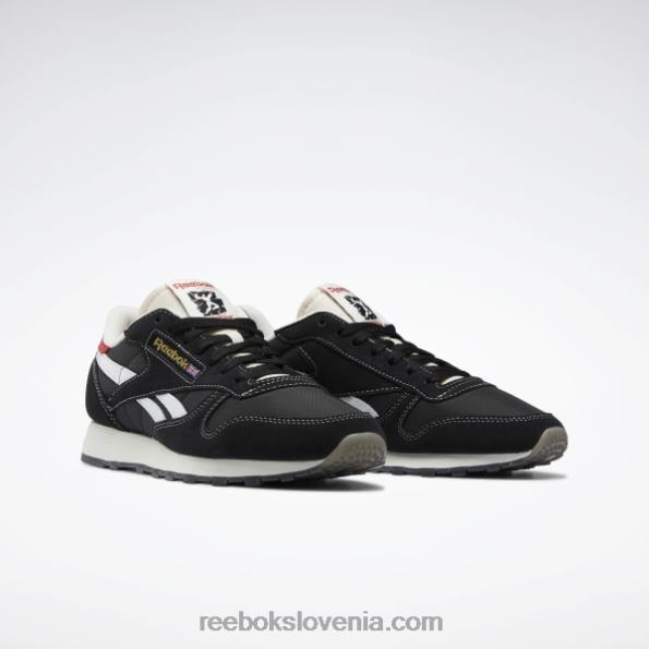 Reebok klasični usnjeni čevlji R22JR530 jedro črno/ftwr belo/vektorsko rdeče