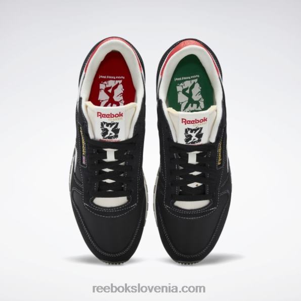 Reebok klasični usnjeni čevlji R22JR530 jedro črno/ftwr belo/vektorsko rdeče