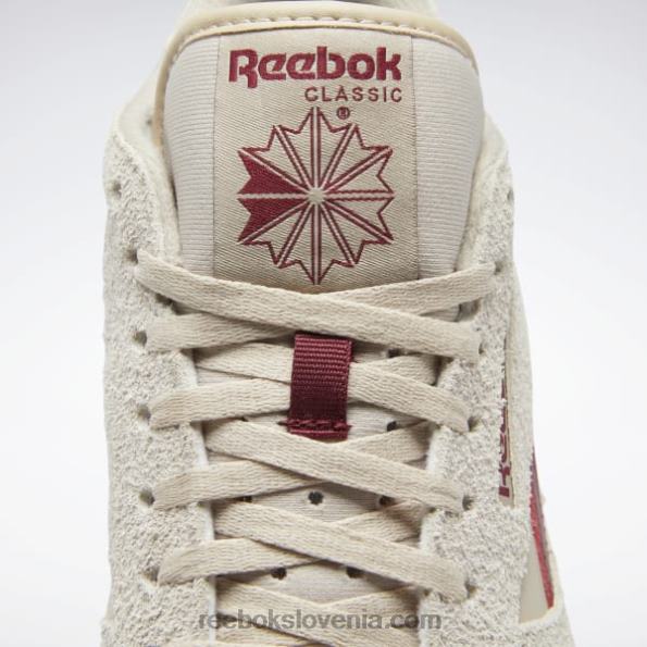 Reebok klasični usnjeni čevlji R22JR58 moderna bež/alabaster/klasična bordo
