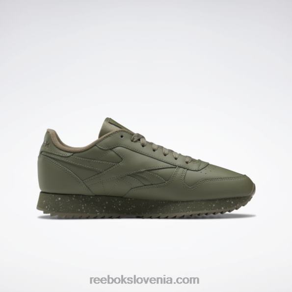 Reebok klasični usnjeni čevlji z valovi R22JR238 lovsko zelena/čisto siva 3/vojaško zelena
