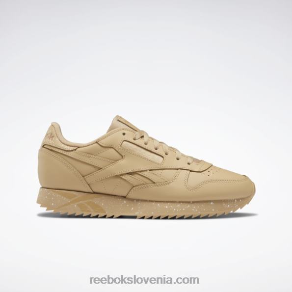 Reebok klasični usnjeni čevlji z valovi R22JR941 sahara/bela