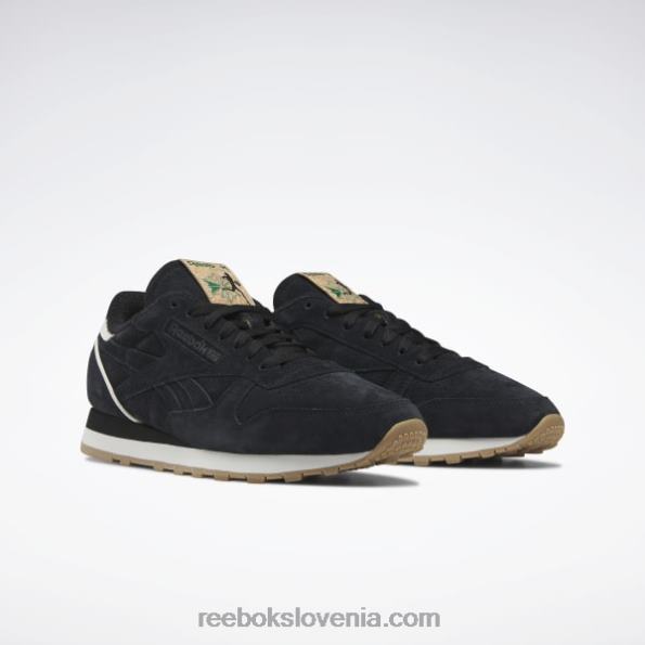 Reebok klasični usnjeni vintage čevlji iz leta 1983 R22JR333 core black/glen green/reebok rubber gum-04