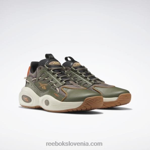 Reebok rešitev srednji košarkarski copati R22JR213 trek siva/lovsko zelena/divje rjava