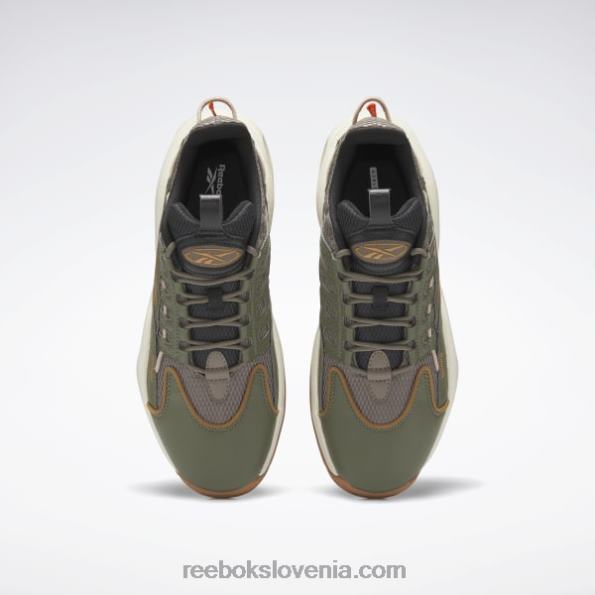 Reebok rešitev srednji košarkarski copati R22JR213 trek siva/lovsko zelena/divje rjava