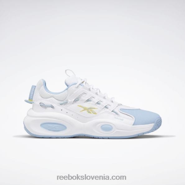 Reebok rešitev srednji košarkarski copati R22JR62 ftwr bela/tekoče modra/strupeno rumena