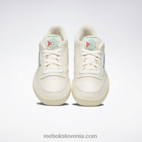 Reebok vintage čevlji club c 85 R22JR11 kreda/papirnato bela/glen zelena