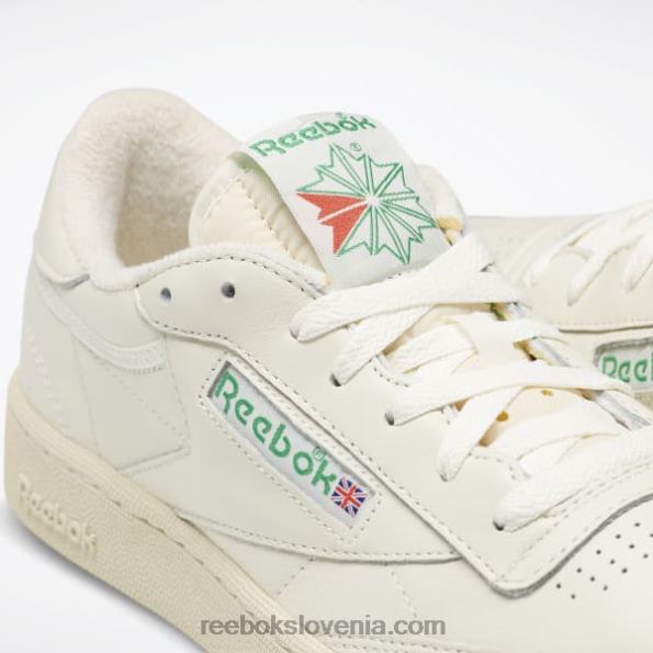 Reebok vintage čevlji club c 85 R22JR11 kreda/papirnato bela/glen zelena