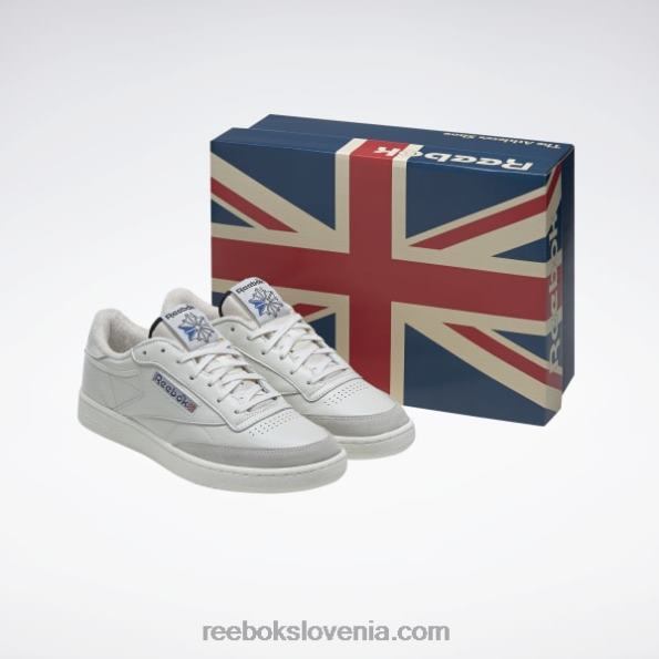 Reebok vintage čevlji club c 85 R22JR174 kreda/črna/vektorsko modra