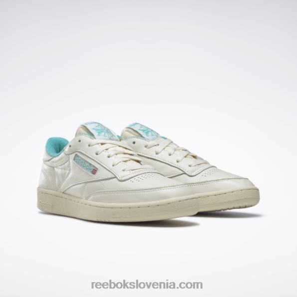 Reebok vintage čevlji club c 85 R22JR73 vintage kreda s23-r/papir bel/klasično modrozelen