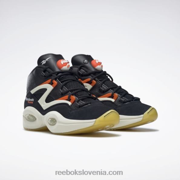 Reebok vprašanje pump košarkarski copati R22JR91 jedro črna/klasična bela/kreda