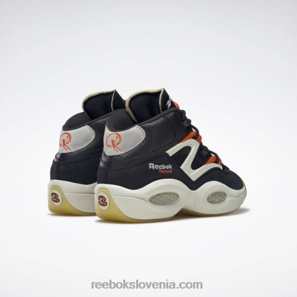 Reebok vprašanje pump košarkarski copati R22JR91 jedro črna/klasična bela/kreda
