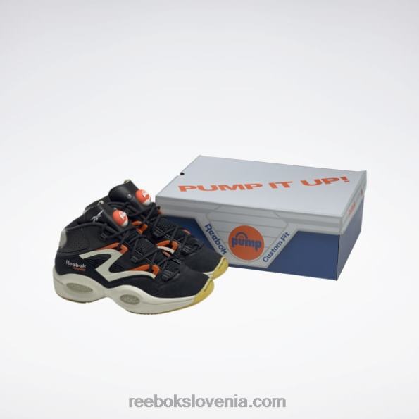 Reebok vprašanje pump košarkarski copati R22JR91 jedro črna/klasična bela/kreda