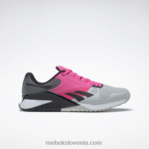 Reebok copati za trening nano 6000 R22JR138 čisto siva 2/atomsko roza/jedro črna