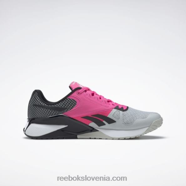 Reebok copati za trening nano 6000 R22JR138 čisto siva 2/atomsko roza/jedro črna