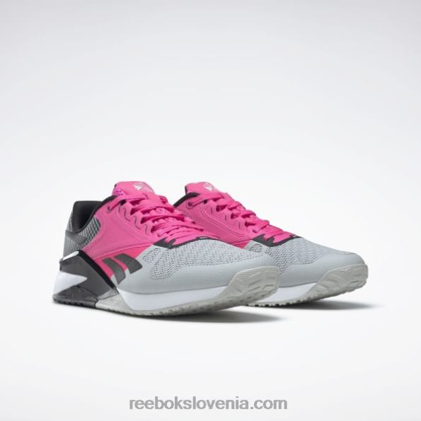 Reebok copati za trening nano 6000 R22JR138 čisto siva 2/atomsko roza/jedro črna