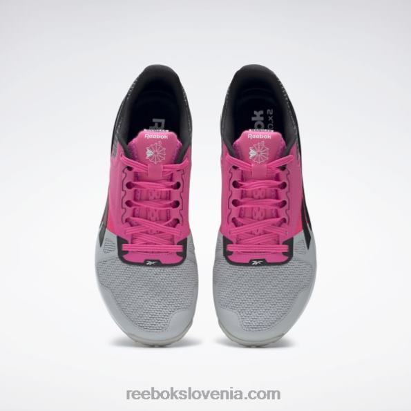 Reebok copati za trening nano 6000 R22JR138 čisto siva 2/atomsko roza/jedro črna